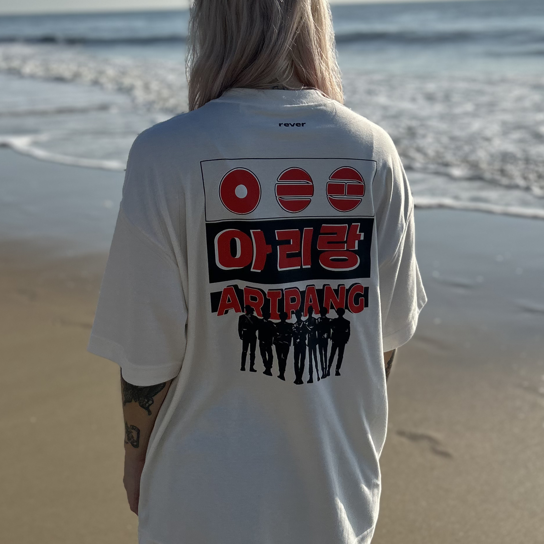 Camiseta Oversized ARIRANG - GRUPO – Off White - Imagem 3