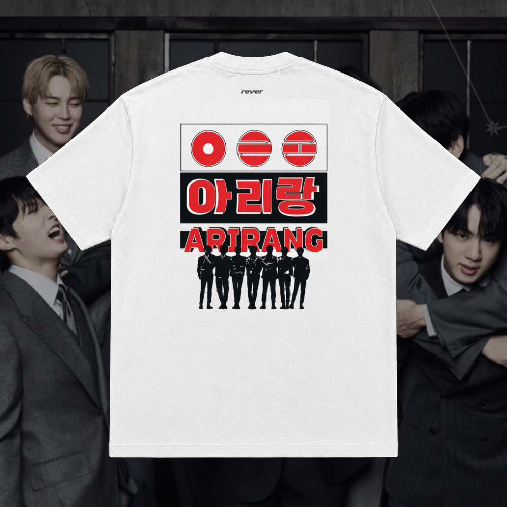 Camiseta Oversized ARIRANG - GRUPO – Off White